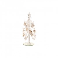 Winter Collage Accessoires Стъклена елха с орнаменти 8cm