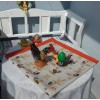 Square table cloth with easter  details