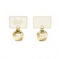 Коледна украса държач за картичка Party Porcelain Gold Place