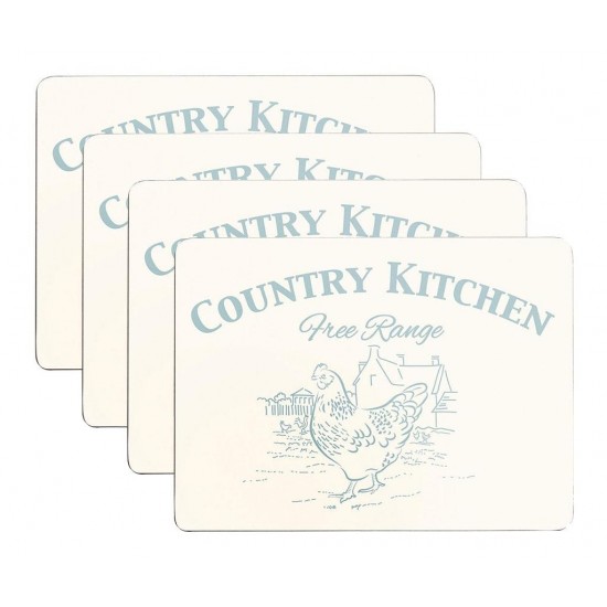 Комплект Подложки за Хранене Country Kitchen 4 части