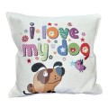Декоративна възглавница I love my dog 45 х 45 см