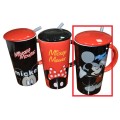 Чаша Mickey Mouse с Капак и Сламка Чаша Mickey Mouse с Капак и Сламка