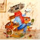 Картичка Любопитни Котки