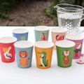 Сервиз картонени чаши Colourful Creatures 8 части Сервиз картонени чаши Colourful Creatures 8 части