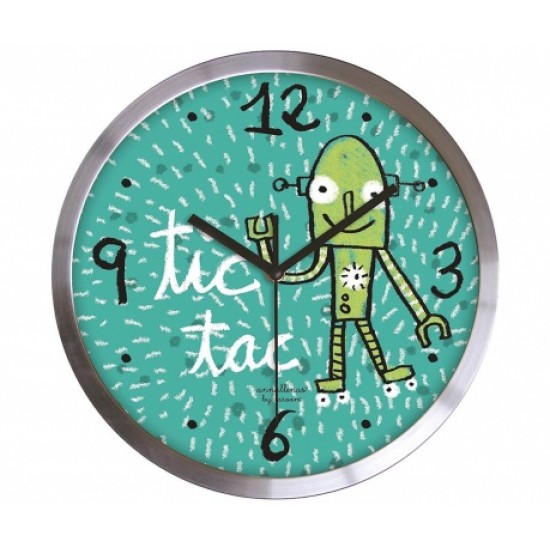 Часовник за Стена Tic Tac Green
