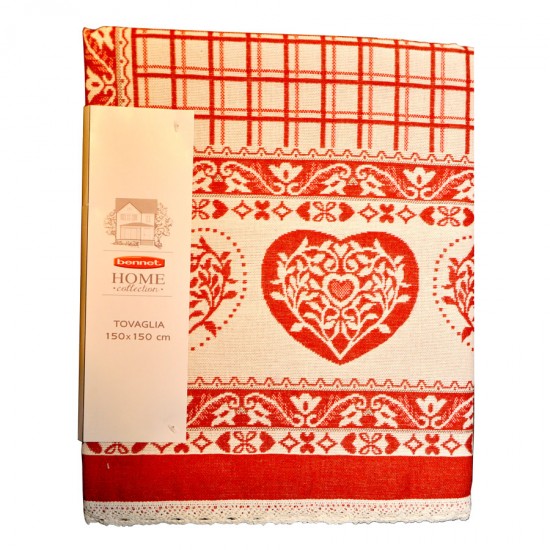 Покривка Hearts 150 x 150 см