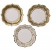 Картонени Чинии Party Porcelain Gold Средни, 12 броя