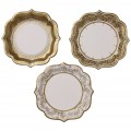 Картонени Чинии Party Porcelain Gold Средни, 12 броя