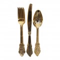 Комплект Прибори Party Porcelain Gold