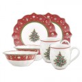 Toy s Delight Сервиз  Breakfast for 2, в червено, 6 части