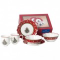 Toy s Delight Сервиз  Breakfast for 2, в червено, 6 части