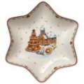 Winter Bakery Delight Купа звездообразна с илюстрация на селище за джинджифилови сладки Winter Bakery Delight Купа звездообразна с илюстрация на селище за джинджифилови сладки